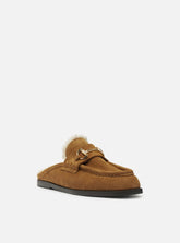 MULE CLOG SABOT MARROM CAMURÇA BRIDÃO METÁLICO A 13688 0001 0001 AREZZO